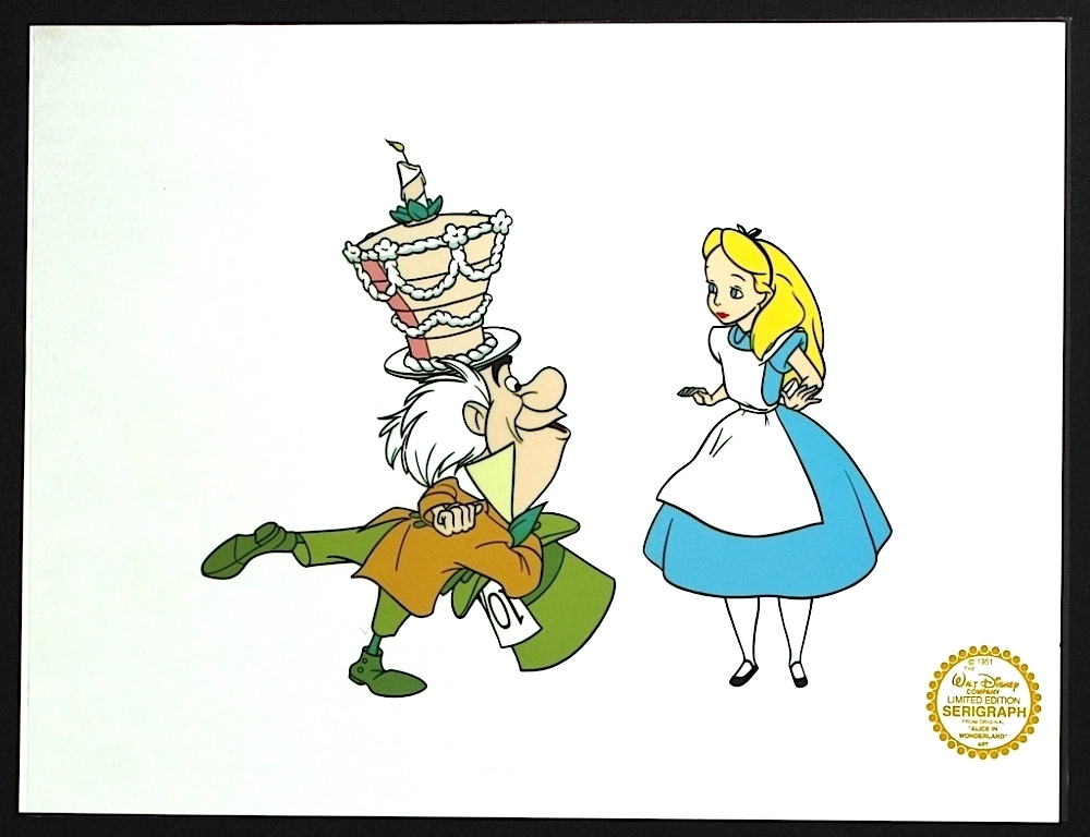 Alice In Wonderland Walt Disney Limited Edition Animation Serigraph Cel ...