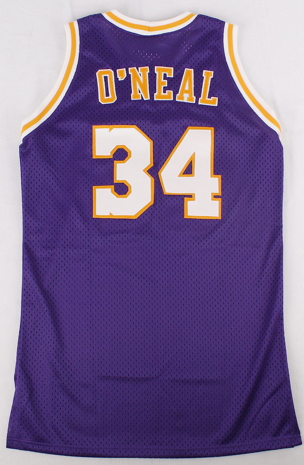 Shaquille O'Neal Signed Lakers Jersey (PSA COA) at PristineAuction.com Shaquille O'Neal Signed Lakers Jersey (PSA COA) at PristineAuction.com