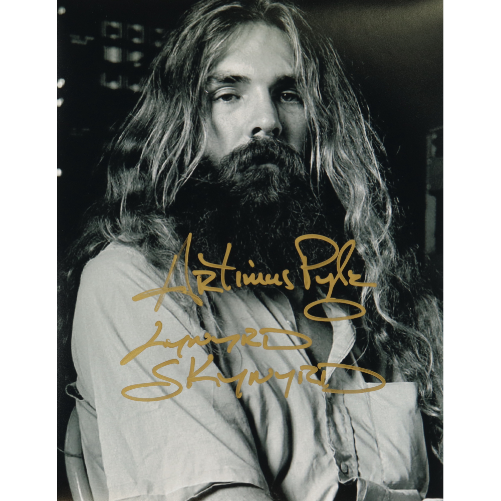 Artimus Pyle Signed 11x14 Photo Inscribed &ldquo;Lynyrd Skynyrd
