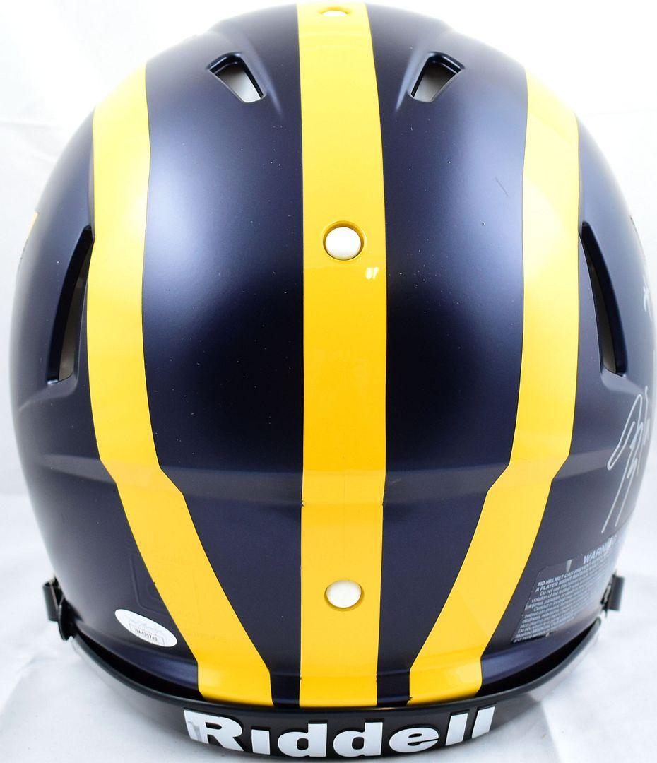 Blake Corum Signed Michigan Wolverines Full-Size Authentic On-Field Speed Helmet (JSA) at PristineAuction.com Blake Corum Signed Michigan Wolverines Full-Size Authentic On-Field Speed Helmet (JSA) at PristineAuction.com