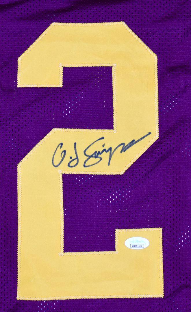 O. J. Simpson Signed Career Highlight Stat Jersey (JSA) at PristineAuction.com O. J. Simpson Signed Career Highlight Stat Jersey (JSA) at PristineAuction.com