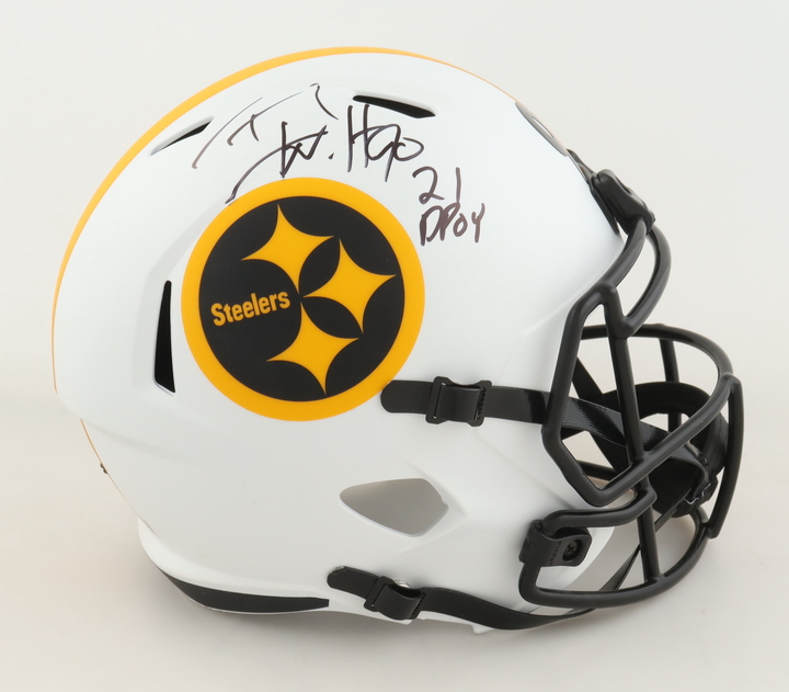 T.J. Watt Signed Steelers Full-Size Lunar Eclipse Alternate Speed Helmet Inscribed "21 DPOY" (Beckett) at PristineAuction.com T.J. Watt Signed Steelers Full-Size Lunar Eclipse Alternate Speed Helmet Inscribed "21 DPOY" (Beckett) at PristineAuction.com