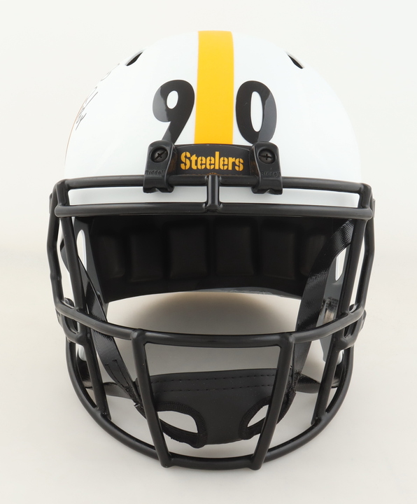 T.J. Watt Signed Steelers Full-Size Lunar Eclipse Alternate Speed Helmet Inscribed "21 DPOY" (Beckett) at PristineAuction.com T.J. Watt Signed Steelers Full-Size Lunar Eclipse Alternate Speed Helmet Inscribed "21 DPOY" (Beckett) at PristineAuction.com