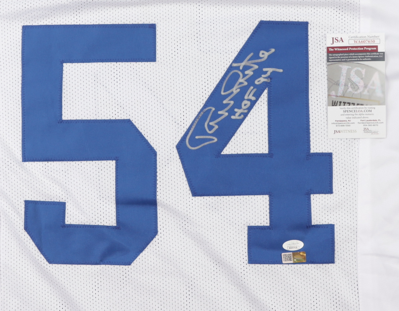 Randy White Signed Jersey Inscribed "HOF '94" (JSA & PIA) at PristineAuction.com Randy White Signed Jersey Inscribed "HOF '94" (JSA & PIA) at PristineAuction.com