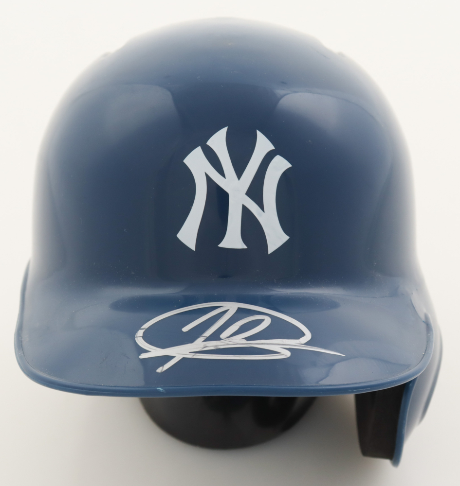 Jasson Dominguez Signed Yankees Mini Batting Helmet (Fanatics & MLB