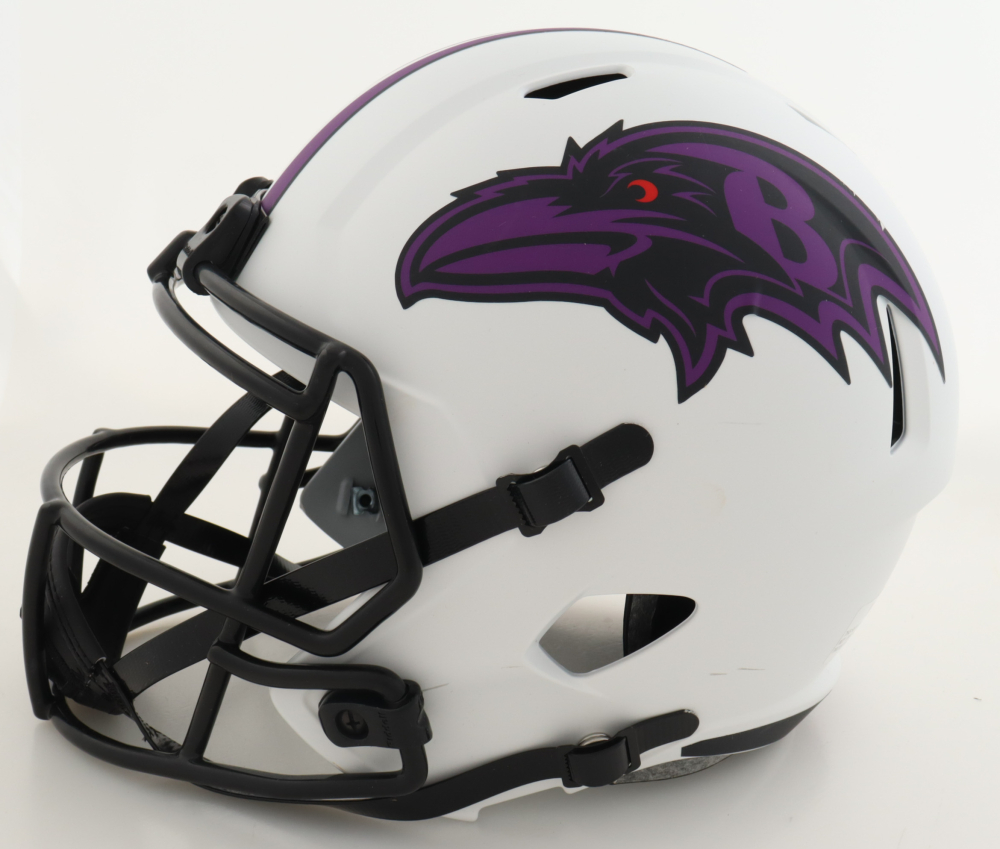 Ray Lewis Signed Ravens FullSize Lunar Eclipse Alternate Speed Helmet