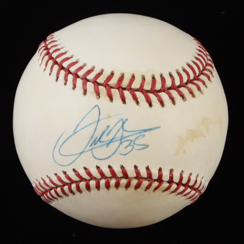 Frank Thomas Signed OAL Baseball (JSA) at PristineAuction.com Frank Thomas Signed OAL Baseball (JSA) at PristineAuction.com