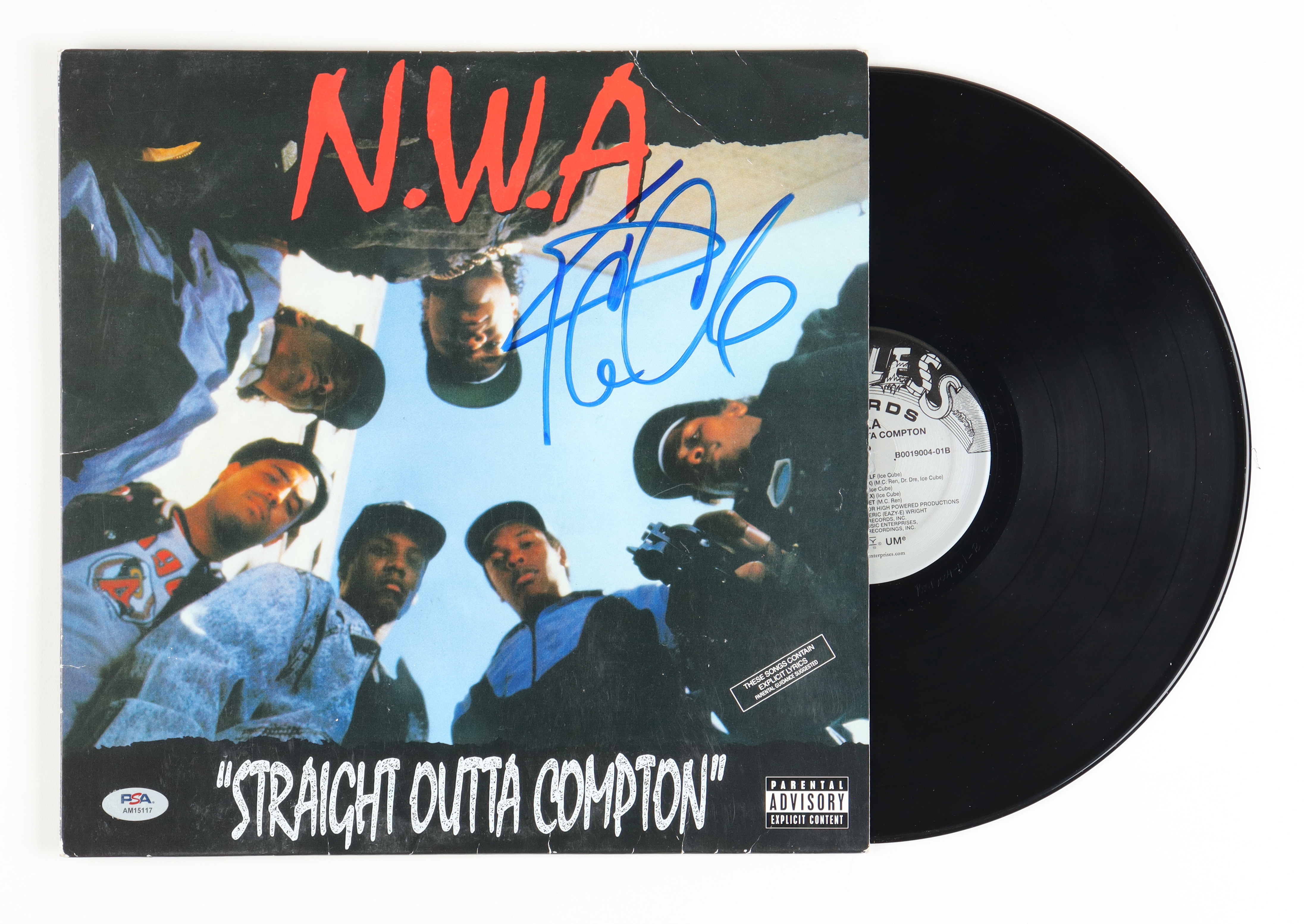 Ice Cube Signed "Straight Outta Compton" Vinyl Record Album (PSA) at PristineAuction.com Ice Cube Signed "Straight Outta Compton" Vinyl Record Album (PSA) at PristineAuction.com