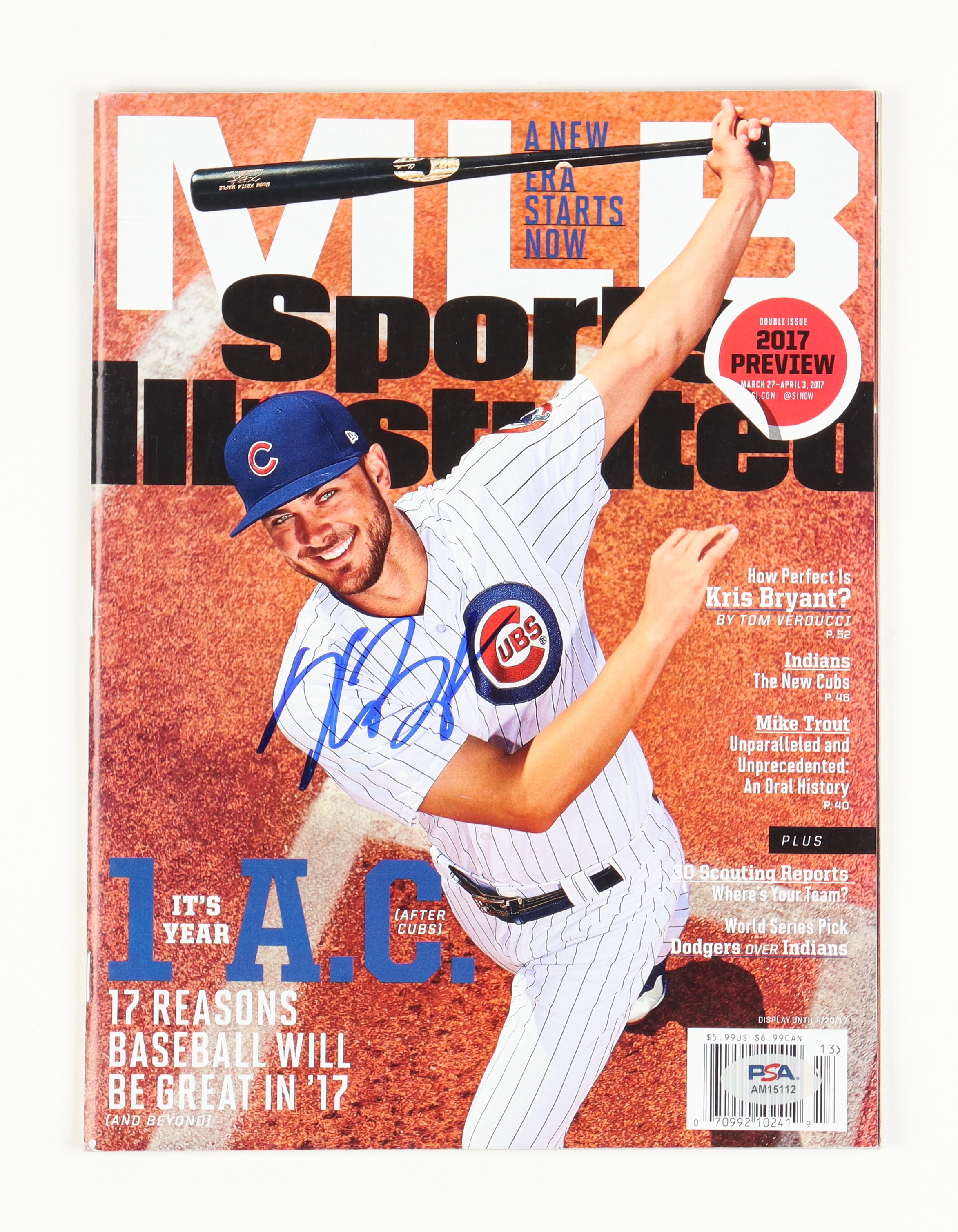 Kris Bryant Signed 2017 "Sports Illustrated" Magazine (PSA) at PristineAuction.com Kris Bryant Signed 2017 "Sports Illustrated" Magazine (PSA) at PristineAuction.com