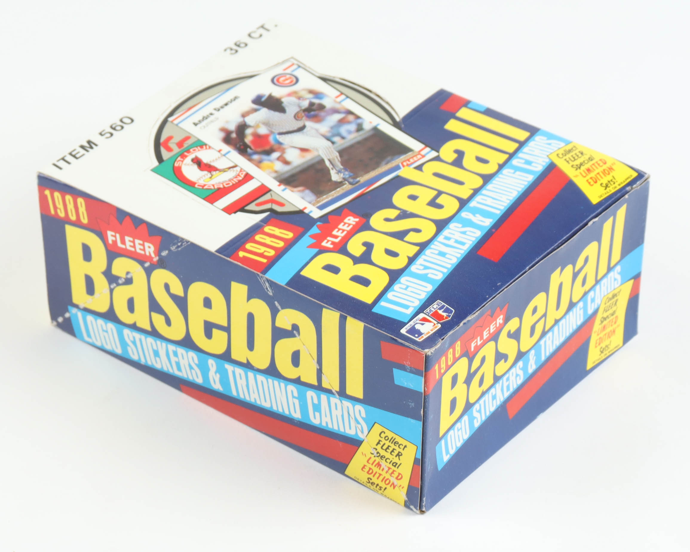 1988 Fleer Baseball Wax Box with (36) Packs at PristineAuction.com 1988 Fleer Baseball Wax Box with (36) Packs at PristineAuction.com