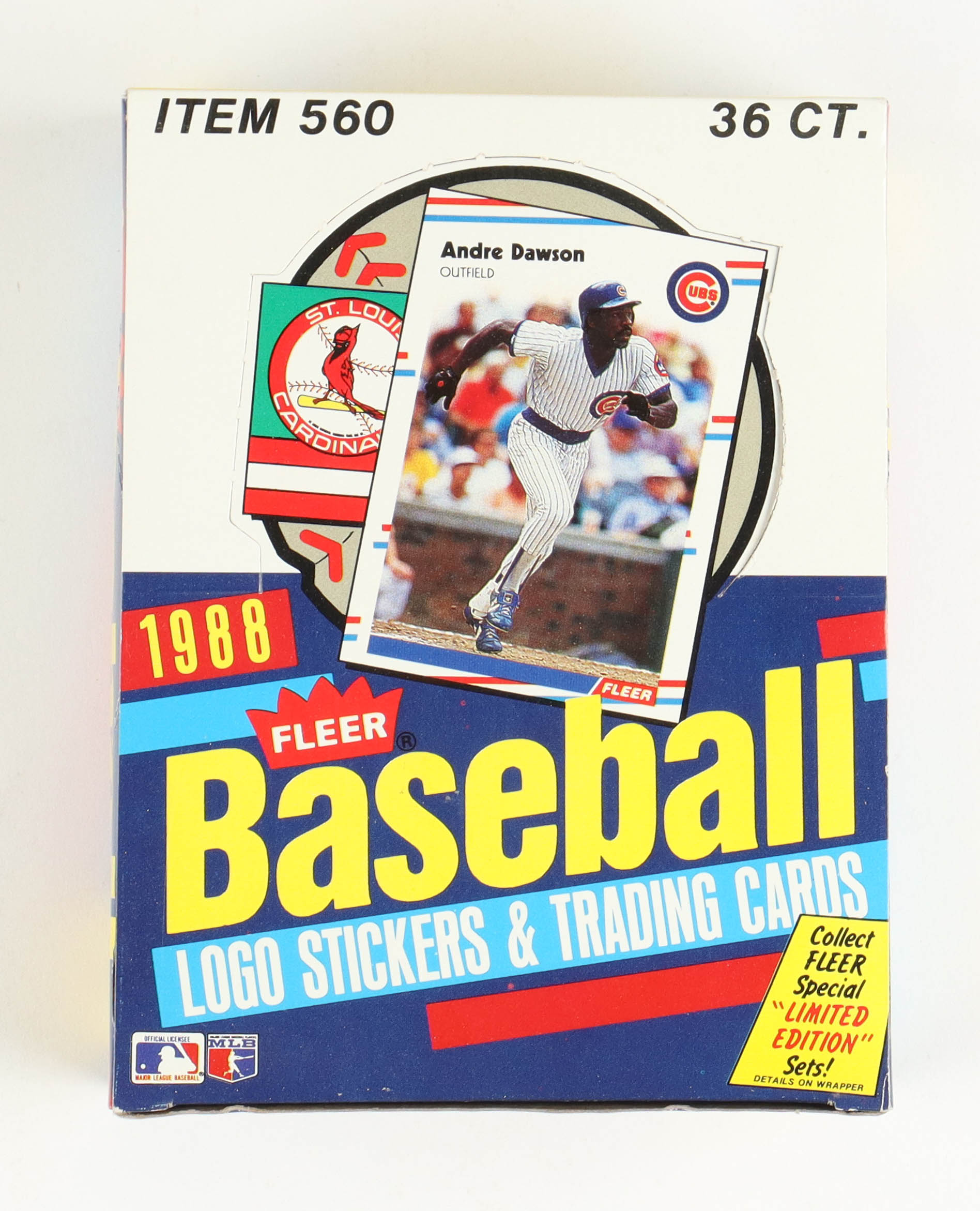 1988 Fleer Baseball Wax Box with (36) Packs at PristineAuction.com 1988 Fleer Baseball Wax Box with (36) Packs at PristineAuction.com