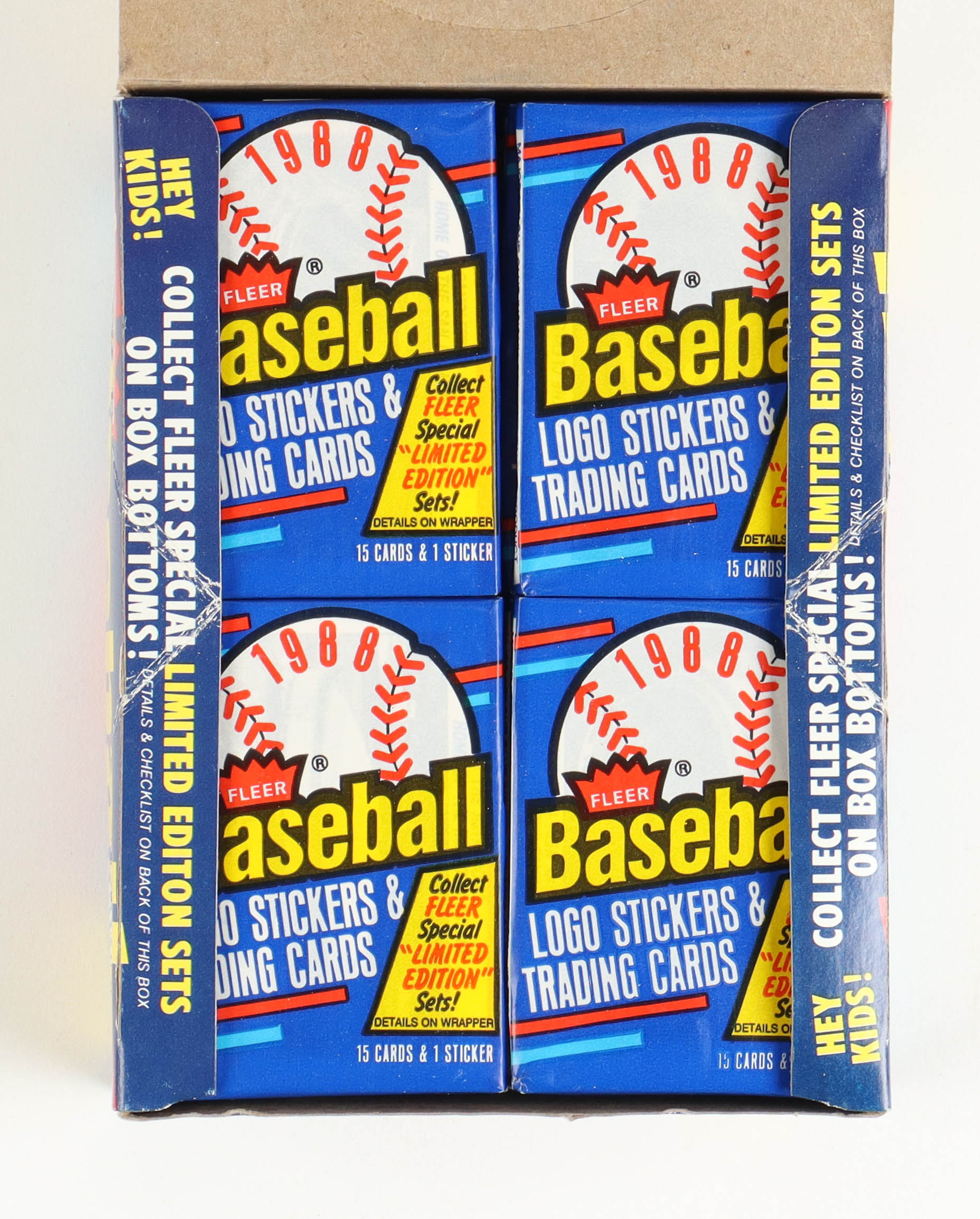 1988 Fleer Baseball Wax Box with (36) Packs at PristineAuction.com 1988 Fleer Baseball Wax Box with (36) Packs at PristineAuction.com