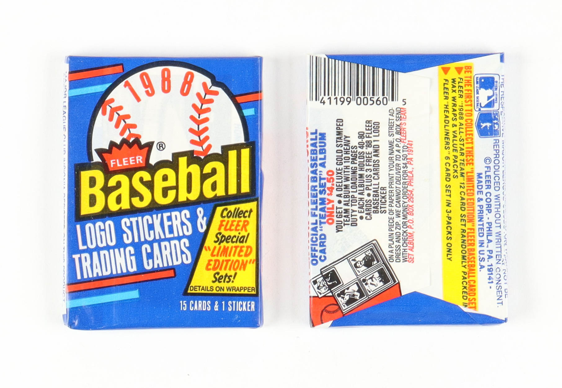 1988 Fleer Baseball Wax Box with (36) Packs at PristineAuction.com 1988 Fleer Baseball Wax Box with (36) Packs at PristineAuction.com