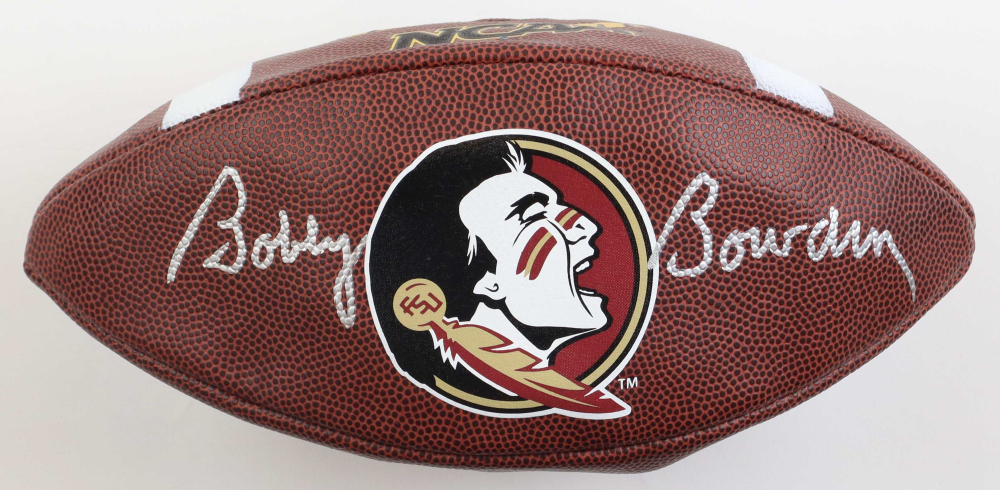 Bobby Bowden Signed Florida State Seminoles Logo Football (JSA ...