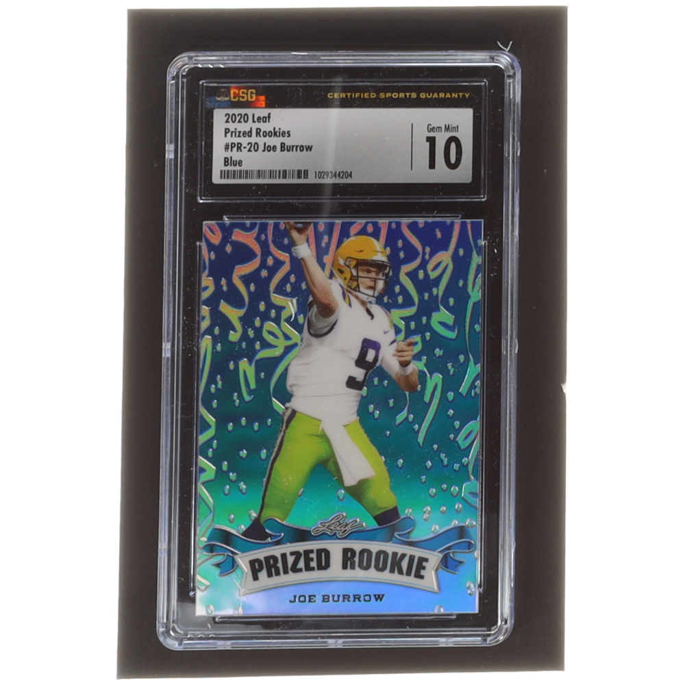 Joe Burrow 2020 Leaf Metal Special Release Prized Rookie Rainbow Gold Pre Production Proof Nno Rc 11 Rc Isa 10