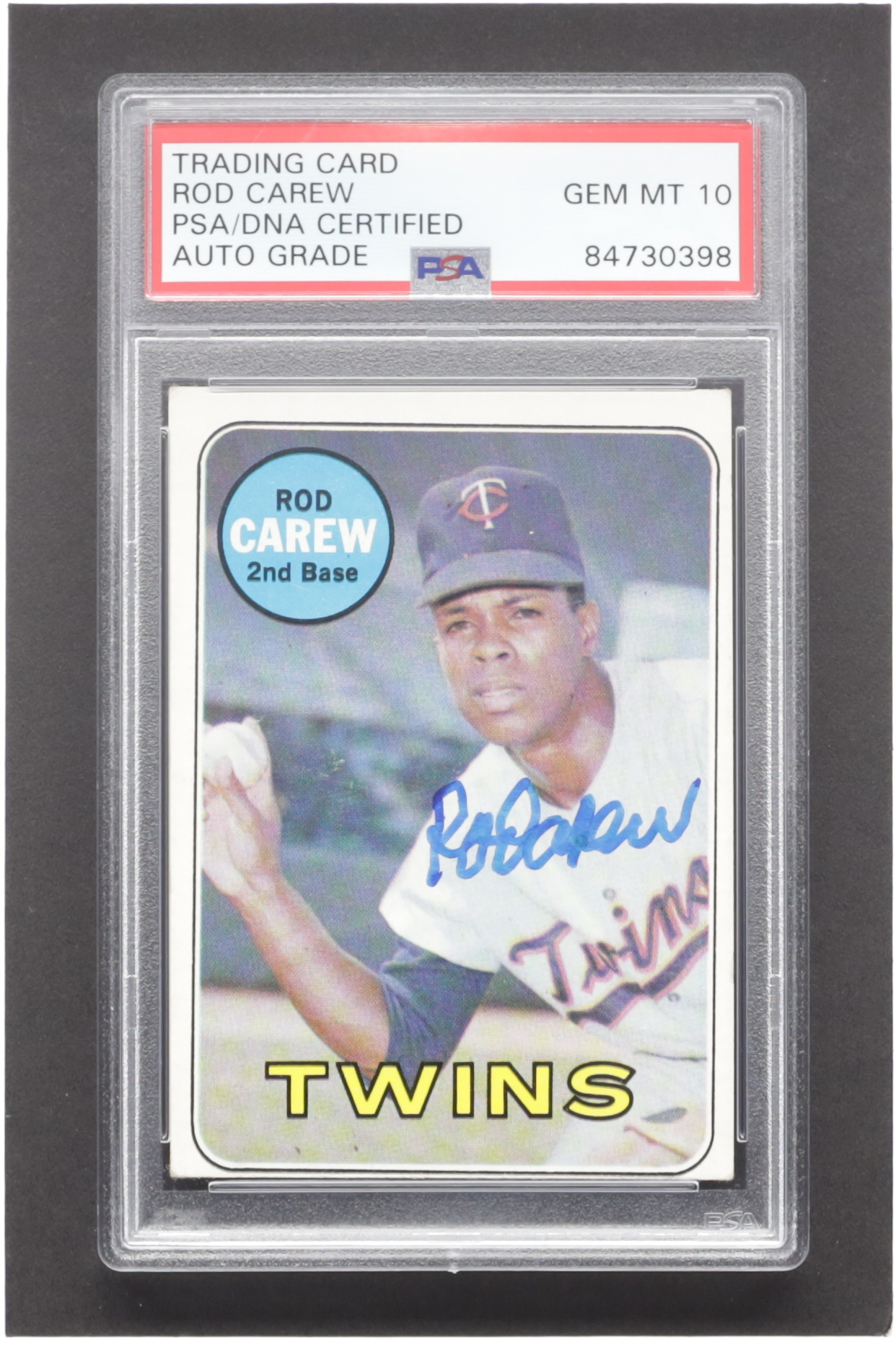 Rod Carew Signed 1969 Topps #510 (PSA) at PristineAuction.com Rod Carew Signed 1969 Topps #510 (PSA) at PristineAuction.com
