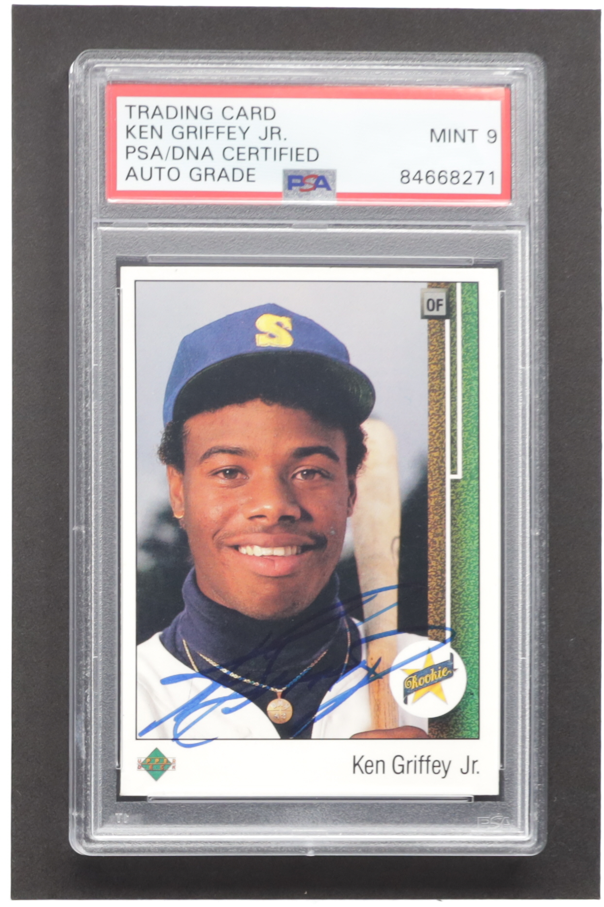 Ken Griffey Jr. Signed 1989 Upper Deck #1 RC (PSA) at PristineAuction.com Ken Griffey Jr. Signed 1989 Upper Deck #1 RC (PSA) at PristineAuction.com
