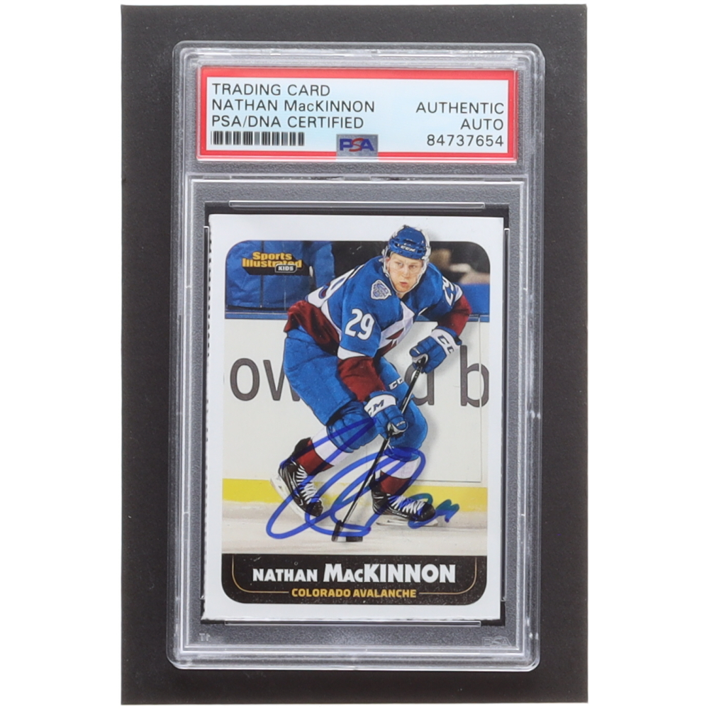 Nathan MacKinnon Signed 2020 Sports Illustrated for Kids 937 HK (PSA