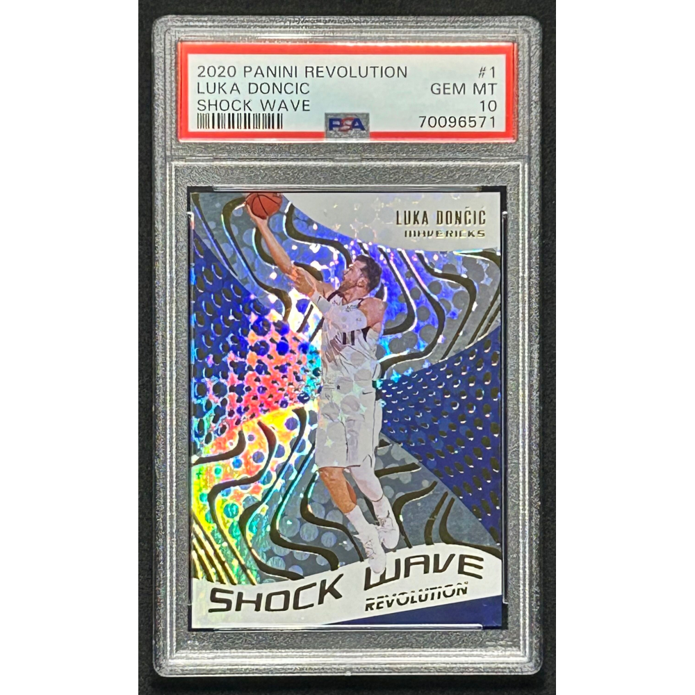 Luka Doncic 2020-21 Panini Revolution Shock Wave #1 (PSA 10