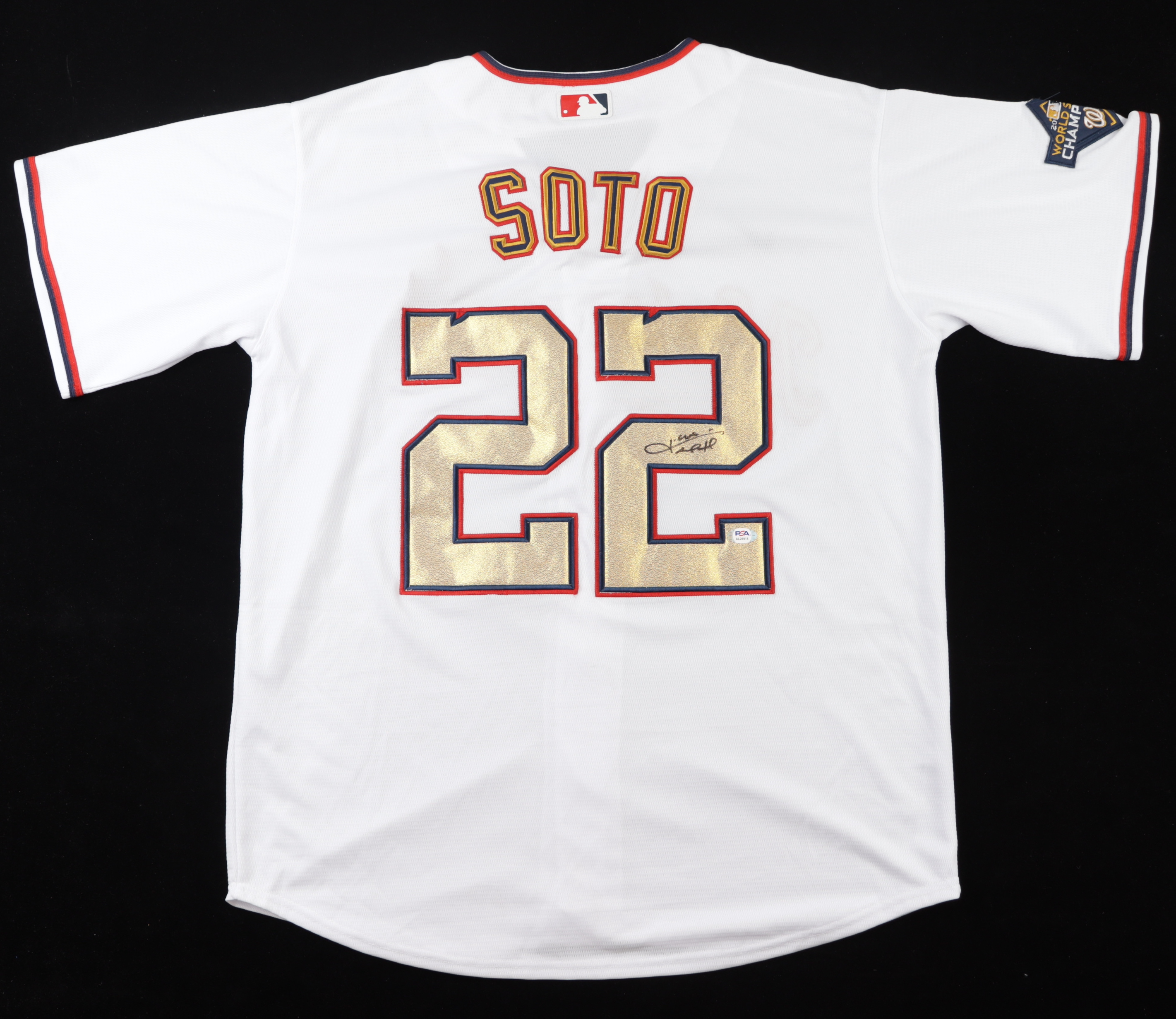 Juan Soto Signed Jersey (PSA) at PristineAuction.com Juan Soto Signed Jersey (PSA) at PristineAuction.com