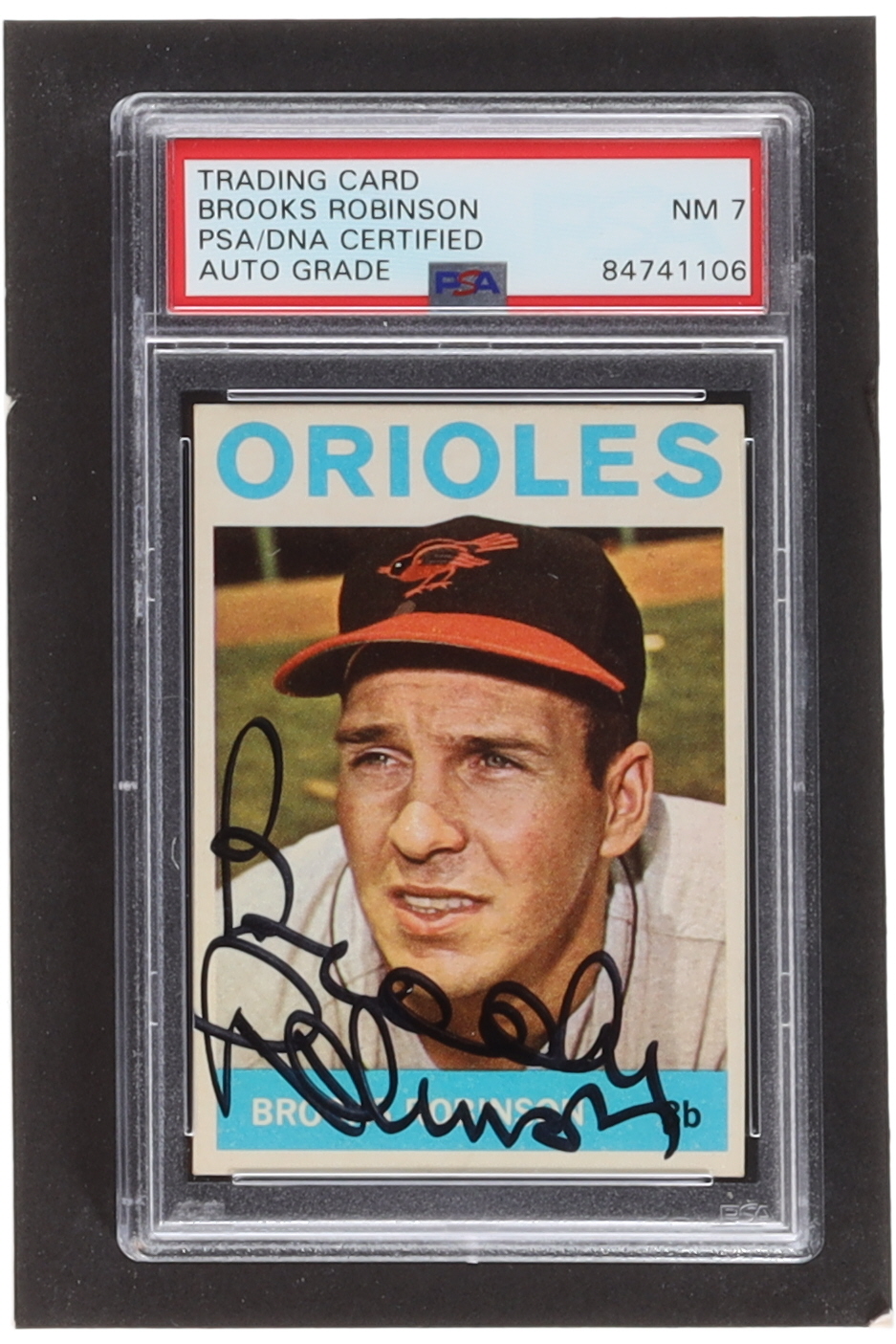 Brooks Robinson Signed 1964 Topps #230 (PSA) at PristineAuction.com Brooks Robinson Signed 1964 Topps #230 (PSA) at PristineAuction.com