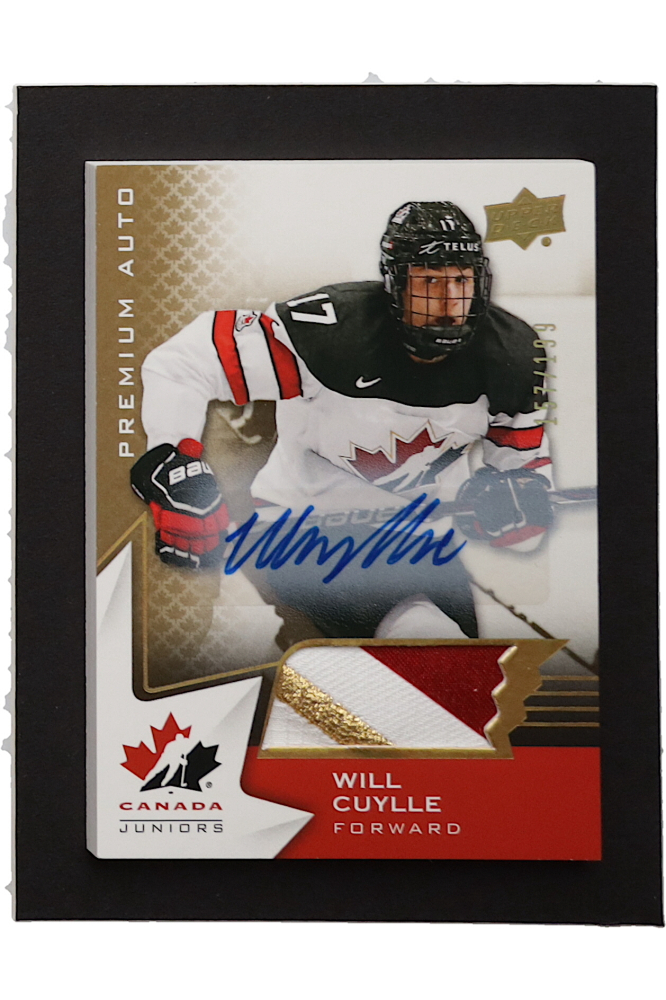 Will Cuylle 2020-21 Upper Deck Team Canada Juniors Patch Autographs #8 H #157/199