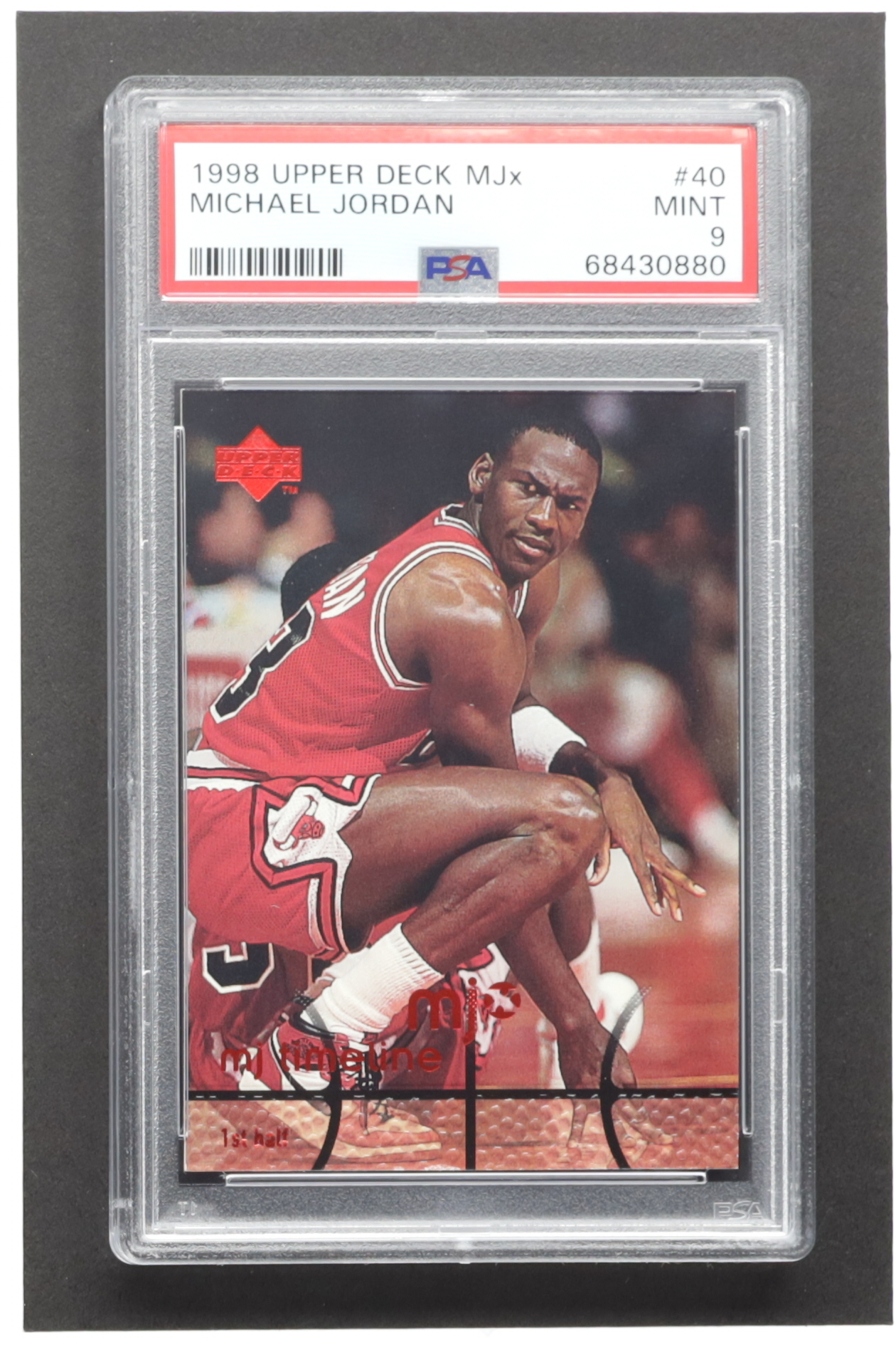 Michael Jordan 1998 Upper Deck MJx #40 Timeline 1st Half (PSA 9) at PristineAuction.com Michael Jordan 1998 Upper Deck MJx #40 Timeline 1st Half (PSA 9) at PristineAuction.com