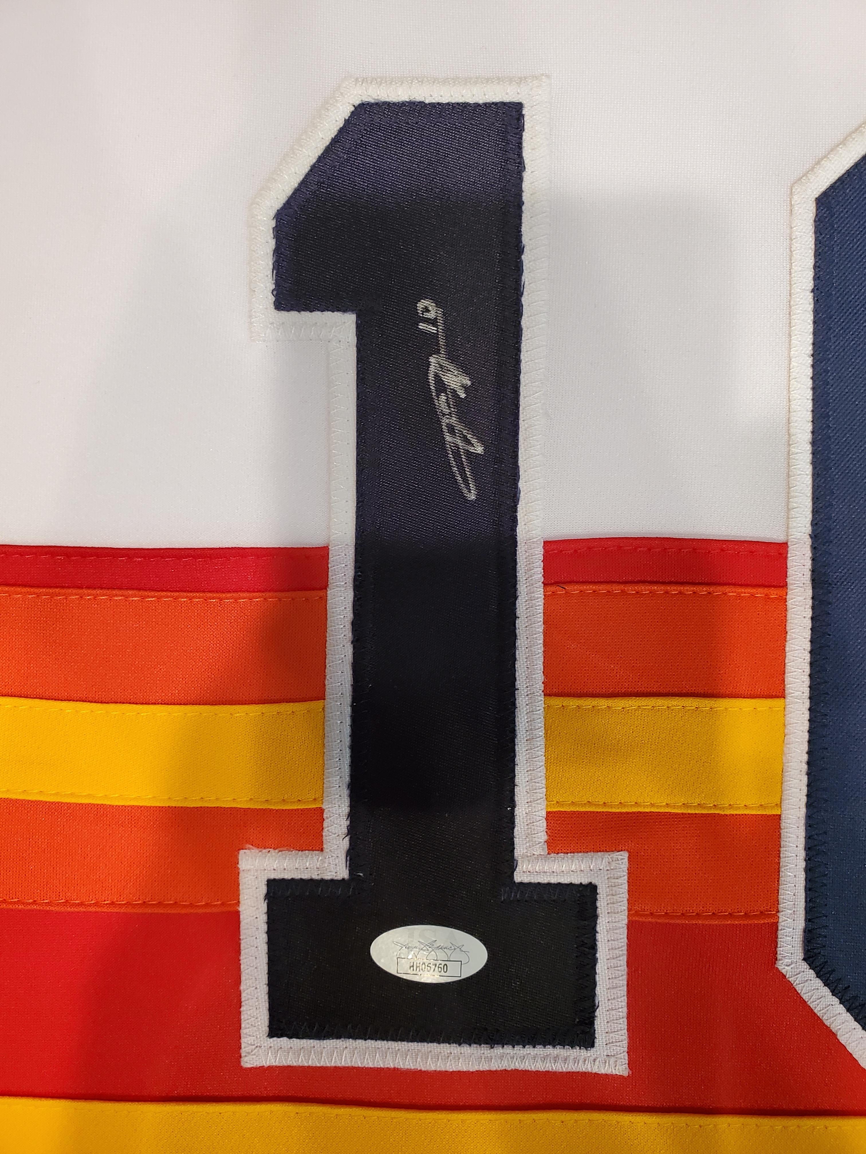 Yuli Gurriel Signed Custom Framed Jersey Display (JSA) at PristineAuction.com Yuli Gurriel Signed Custom Framed Jersey Display (JSA) at PristineAuction.com