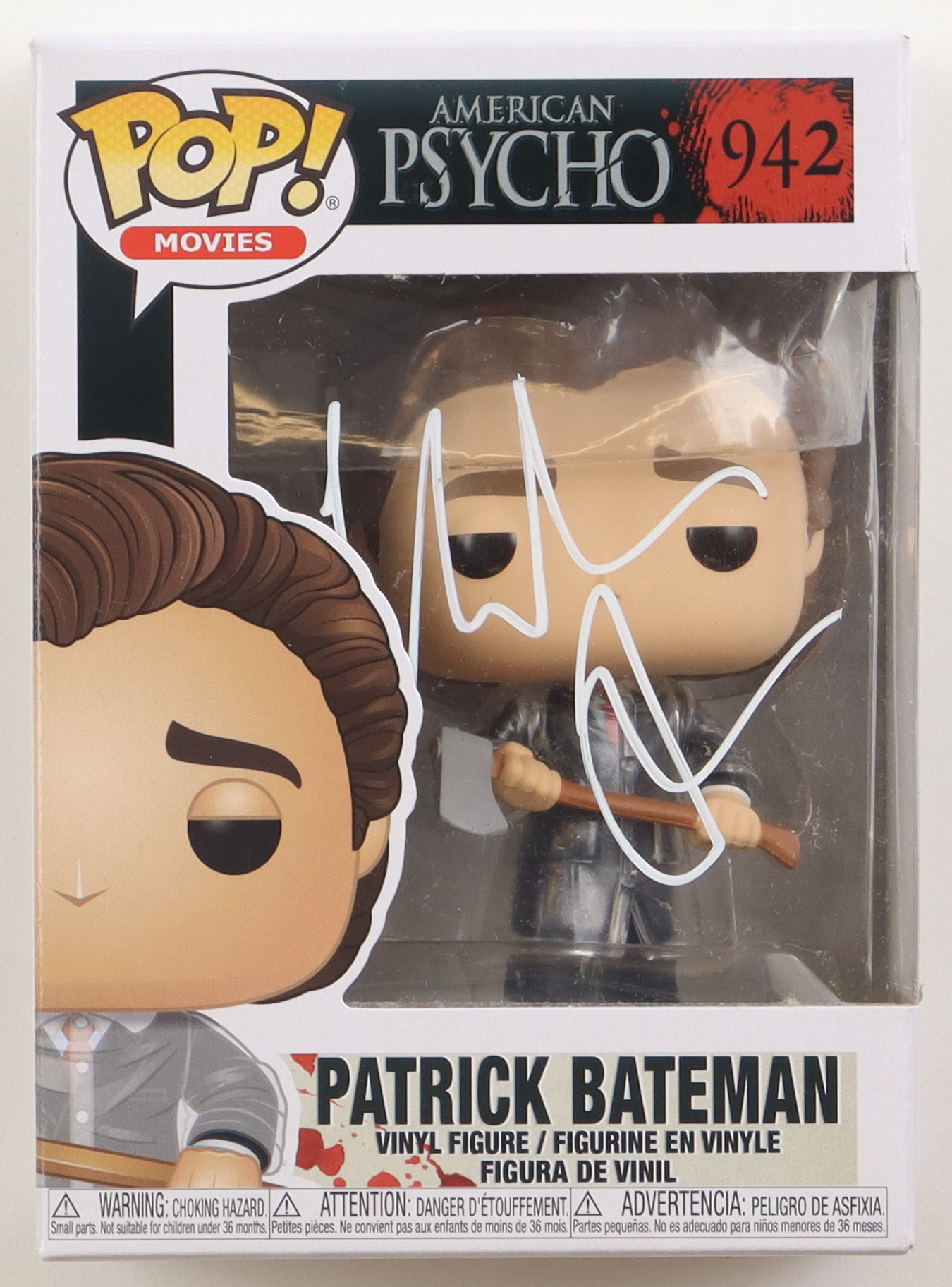 Christian Bale Signed "American Psycho" #942 Patrick Bateman Funko Pop! Vinyl Figure (AutographCOA) at PristineAuction.com Christian Bale Signed "American Psycho" #942 Patrick Bateman Funko Pop! Vinyl Figure (AutographCOA) at PristineAuction.com
