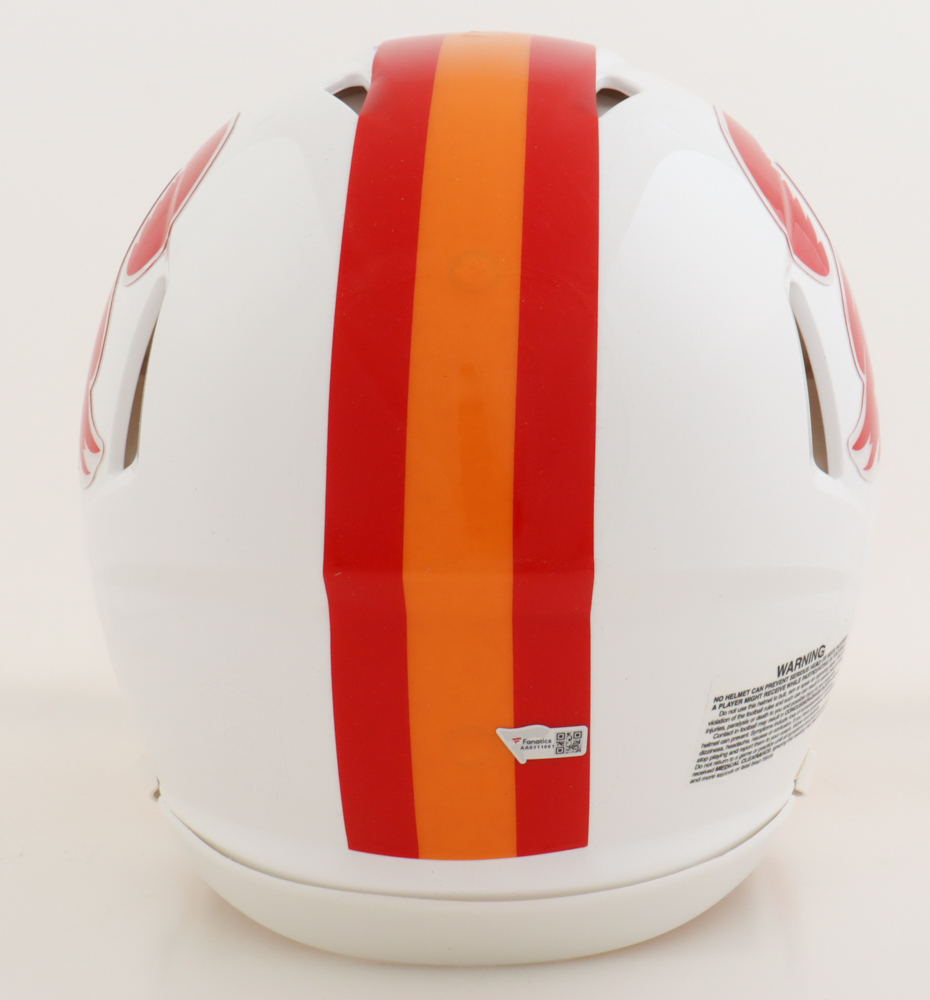 Tom Brady Signed Buccaneers Throwback Authentic Full-Size Speed Helmet (Fanatics LOA) at PristineAuction.com Tom Brady Signed Buccaneers Throwback Authentic Full-Size Speed Helmet (Fanatics LOA) at PristineAuction.com