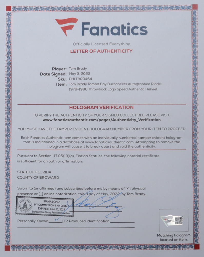 Tom Brady Signed Buccaneers Throwback Authentic Full-Size Speed Helmet (Fanatics LOA) at PristineAuction.com Tom Brady Signed Buccaneers Throwback Authentic Full-Size Speed Helmet (Fanatics LOA) at PristineAuction.com