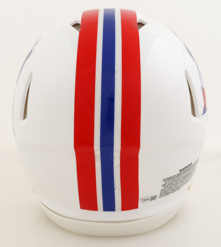 Tom Brady Signed Patriots Throwback Authentic Full-Size Speed Helmet (Fanatics LOA) at PristineAuction.com Tom Brady Signed Patriots Throwback Authentic Full-Size Speed Helmet (Fanatics LOA) at PristineAuction.com