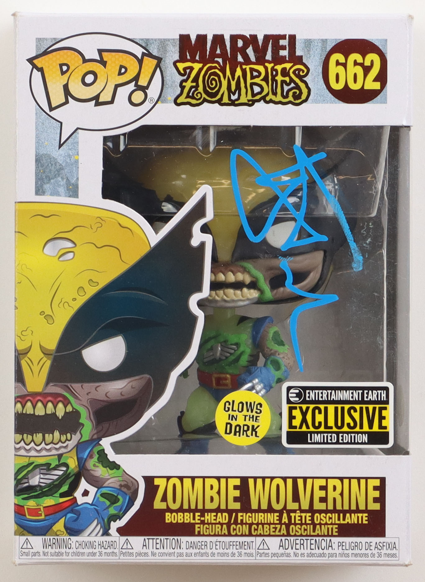 Hugh Jackman Signed "Marvel Zombies" #662 Zombie Wolverine Funko Pop! Vinyl Figure (AutographCOA) at PristineAuction.com Hugh Jackman Signed "Marvel Zombies" #662 Zombie Wolverine Funko Pop! Vinyl Figure (AutographCOA) at PristineAuction.com