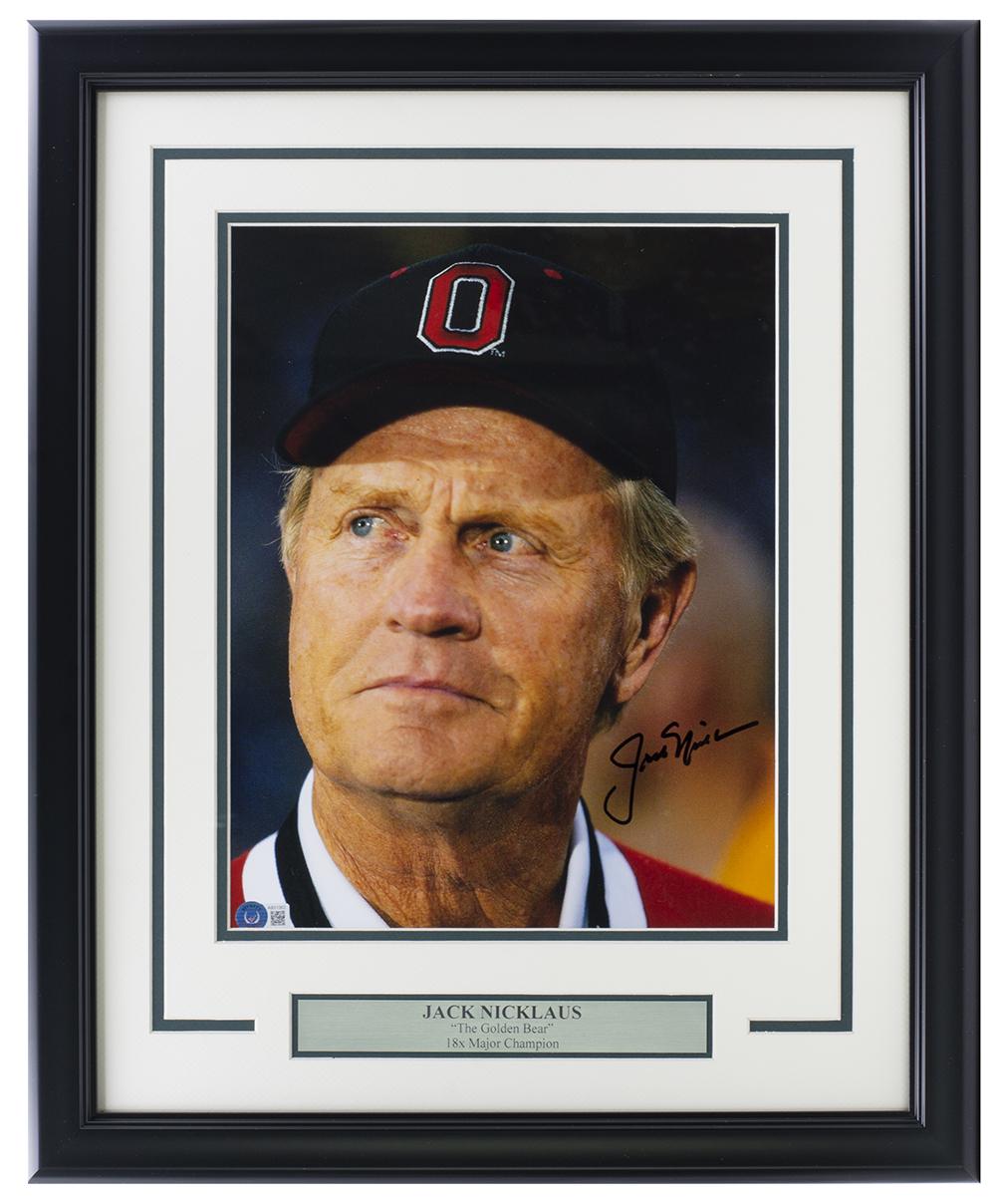 Jack Nicklaus Signed 16x20 Custom Framed Photo Display (Beckett LOA) at PristineAuction.com Jack Nicklaus Signed 16x20 Custom Framed Photo Display (Beckett LOA) at PristineAuction.com