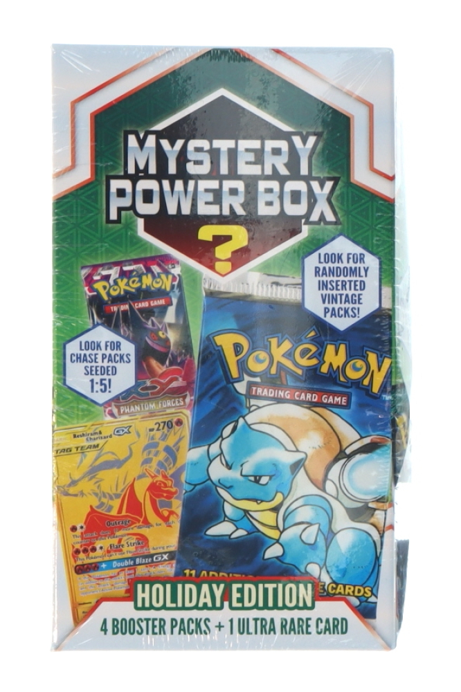 Pokemon Mystery Power Box with (4) Packs Pristine Auction