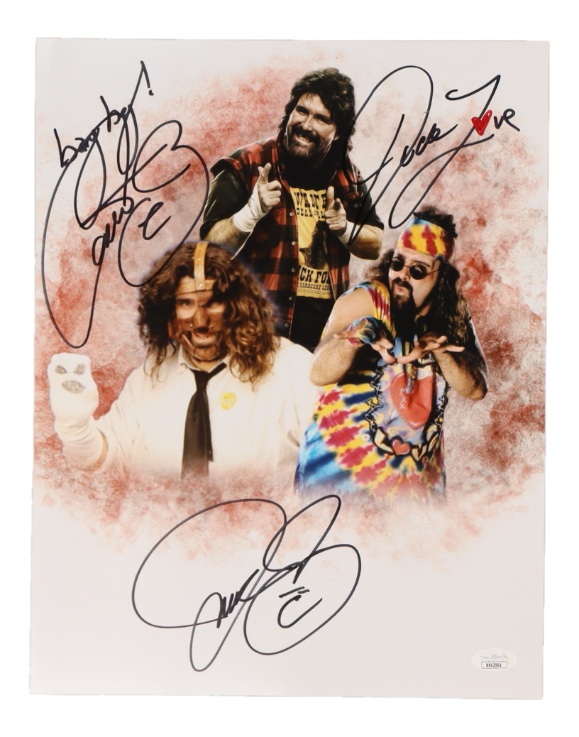 Mick Foley Signed 11x14 Photo with Inscription (JSA) at PristineAuction.com Mick Foley Signed 11x14 Photo with Inscription (JSA) at PristineAuction.com