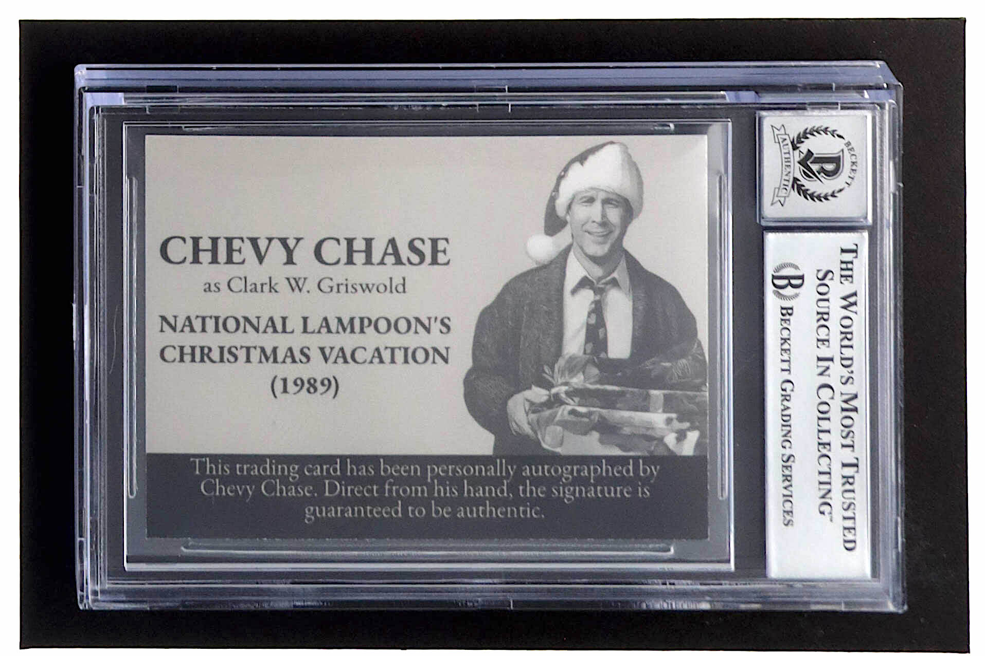 Chevy Chase Signed "National Lampoon's Christmas Vacation" Trading Card (BGS) at PristineAuction.com Chevy Chase Signed "National Lampoon's Christmas Vacation" Trading Card (BGS) at PristineAuction.com