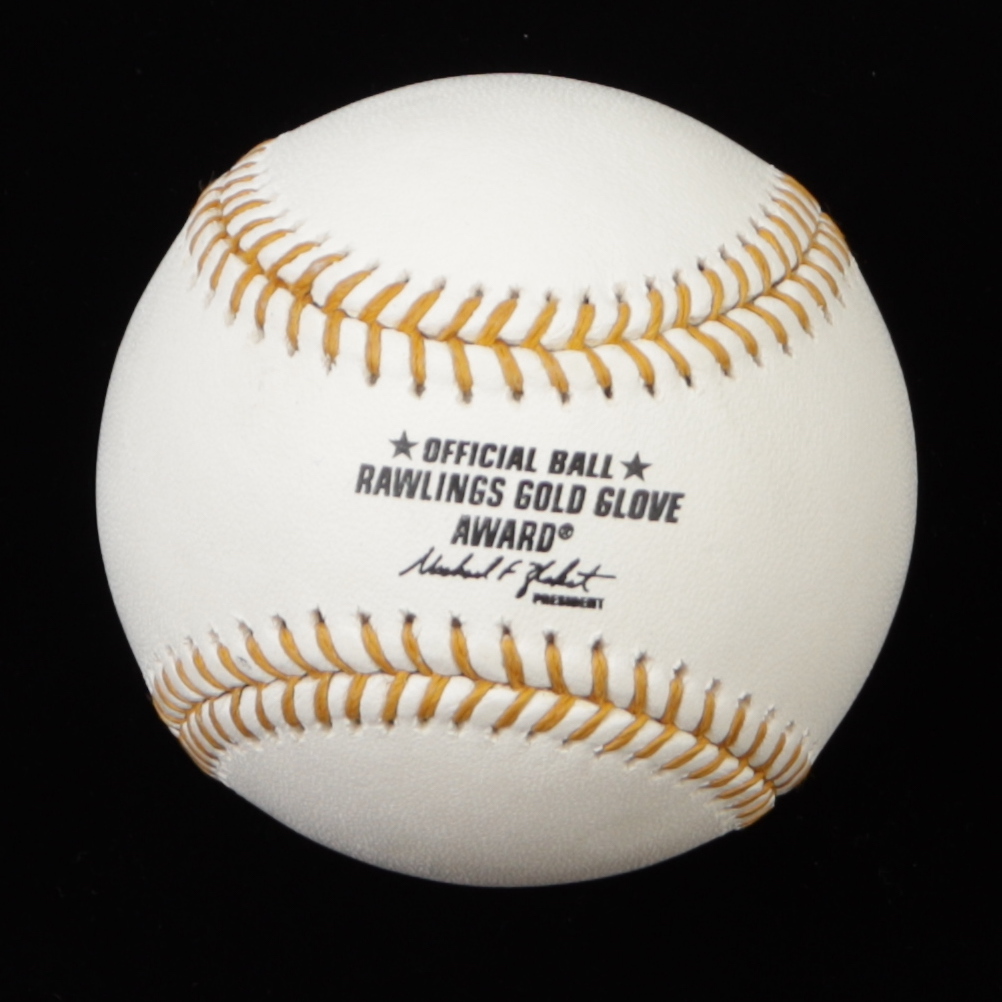 Dustin Pedroia Signed Golden Glove Award Baseball (JSA) at PristineAuction.com Dustin Pedroia Signed Golden Glove Award Baseball (JSA) at PristineAuction.com