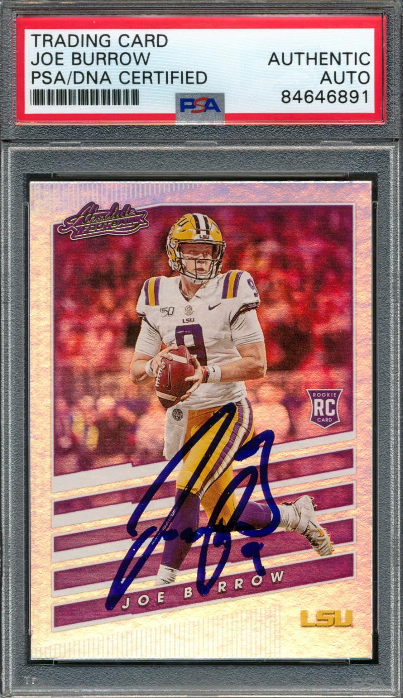 Joe Burrow Signed 2020 Absolute RC (PSA) at PristineAuction.com Joe Burrow Signed 2020 Absolute RC (PSA) at PristineAuction.com