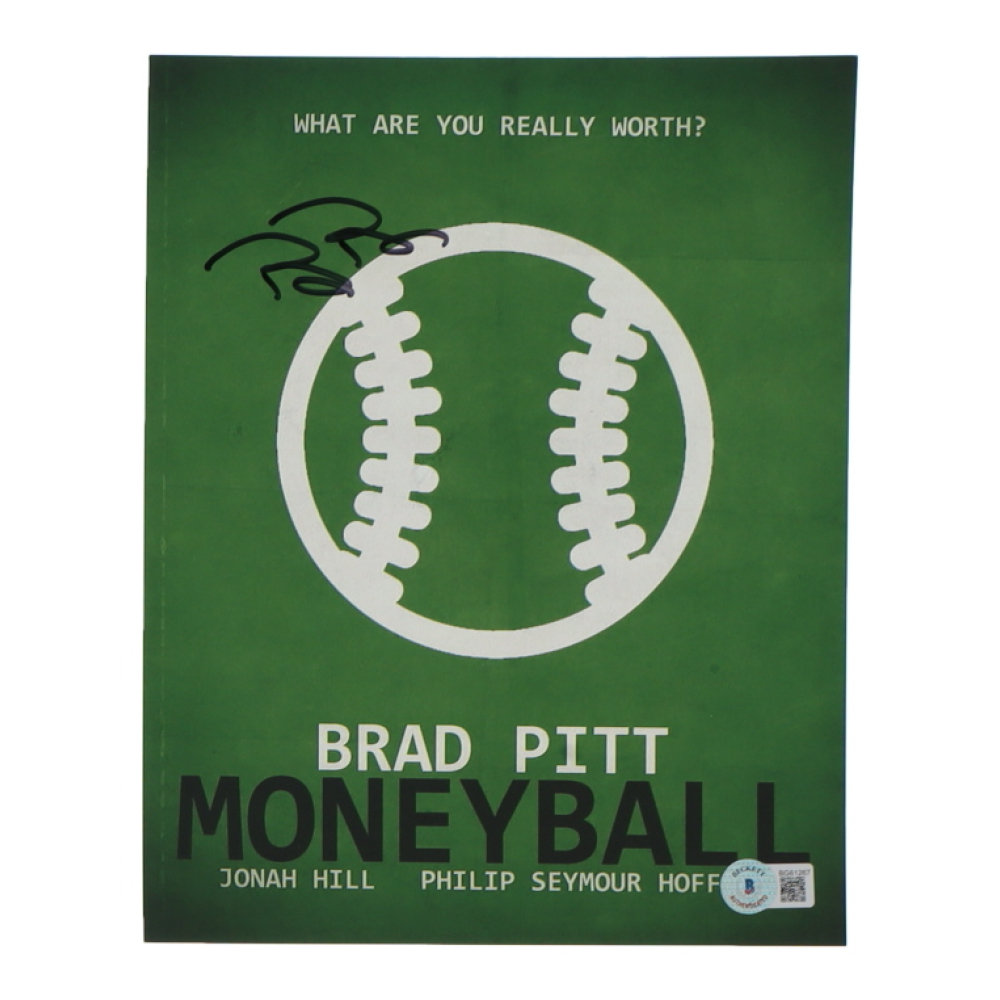billy-beane-signed-moneyball-8x10-photo-beckett-pristine-auction