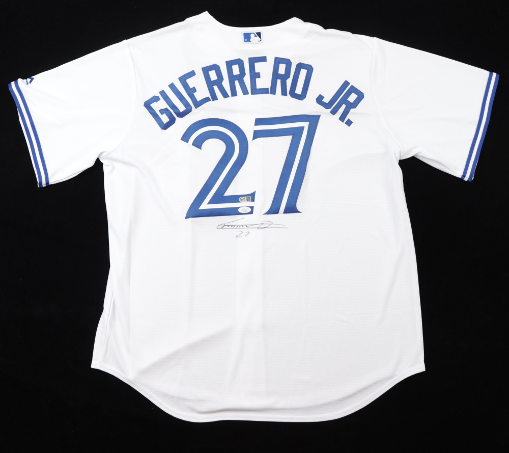 Maillot Blanc Dédicacé Vladimir Guerrero Jr. – Toronto Blue Jays, JSA Certifié