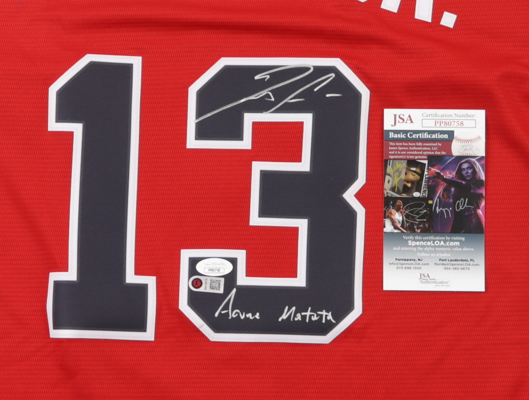 Ronald Acuna Jr. Signed Braves Jersey Inscribed "Acuna Matata" (JSA & Acuna Jr.) at PristineAuction.com Ronald Acuna Jr. Signed Braves Jersey Inscribed "Acuna Matata" (JSA & Acuna Jr.) at PristineAuction.com