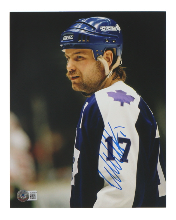 Wendel Clark Signed Maple Leafs 8x10 Photo (Beckett) at PristineAuction.com Wendel Clark Signed Maple Leafs 8x10 Photo (Beckett) at PristineAuction.com