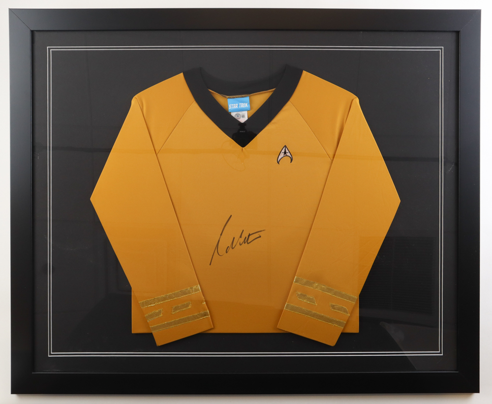 William Shatner Signed Custom Framed Shirt Display (Beckett) at PristineAuction.com William Shatner Signed Custom Framed Shirt Display (Beckett) at PristineAuction.com