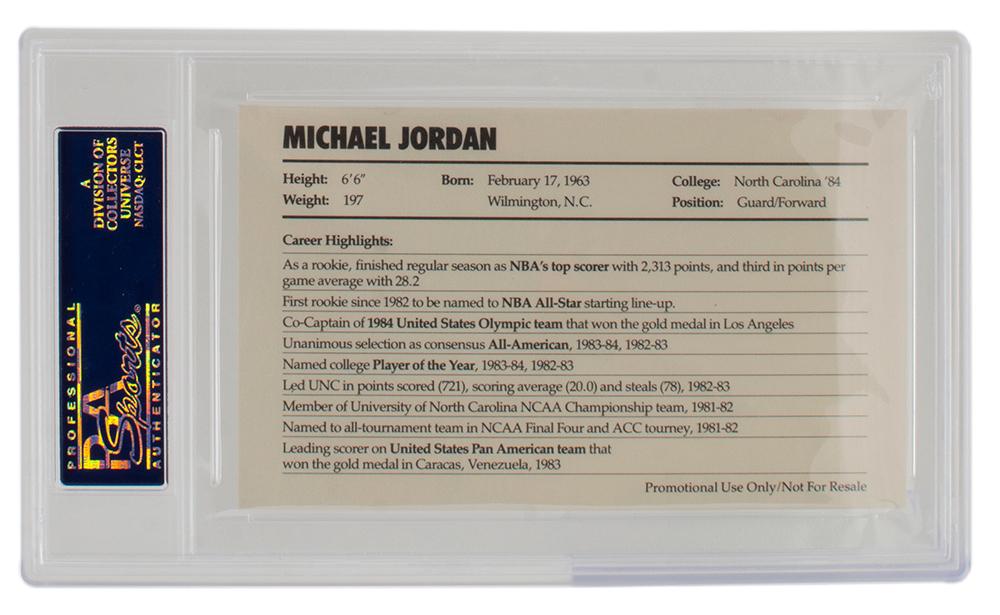 Michael Jordan 1985 Nike #2 (PSA 9) at PristineAuction.com Michael Jordan 1985 Nike #2 (PSA 9) at PristineAuction.com