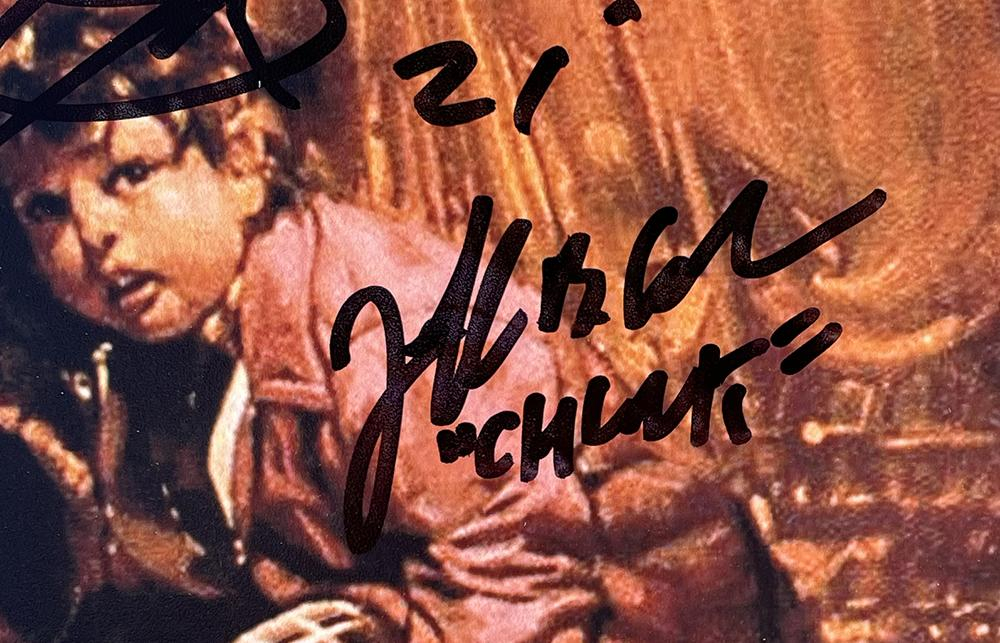 Corey Feldman, Ke Huy Quan & Jeff Cohen Signed "The Goonies" 11x17