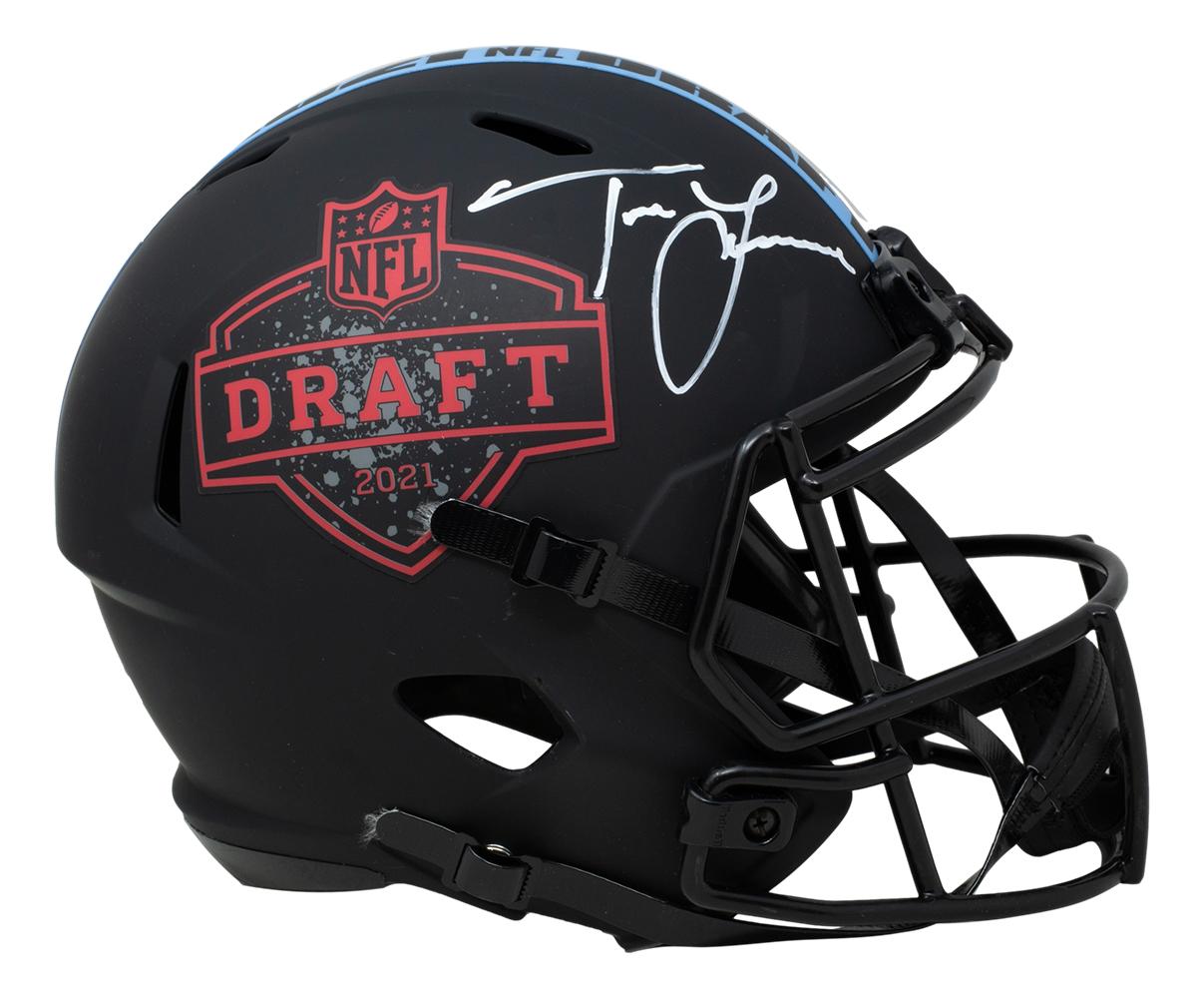 Trevor Lawrence Signed 2021 NFL Draft Full-Size Speed Helmet (Fanatics) at PristineAuction.com Trevor Lawrence Signed 2021 NFL Draft Full-Size Speed Helmet (Fanatics) at PristineAuction.com