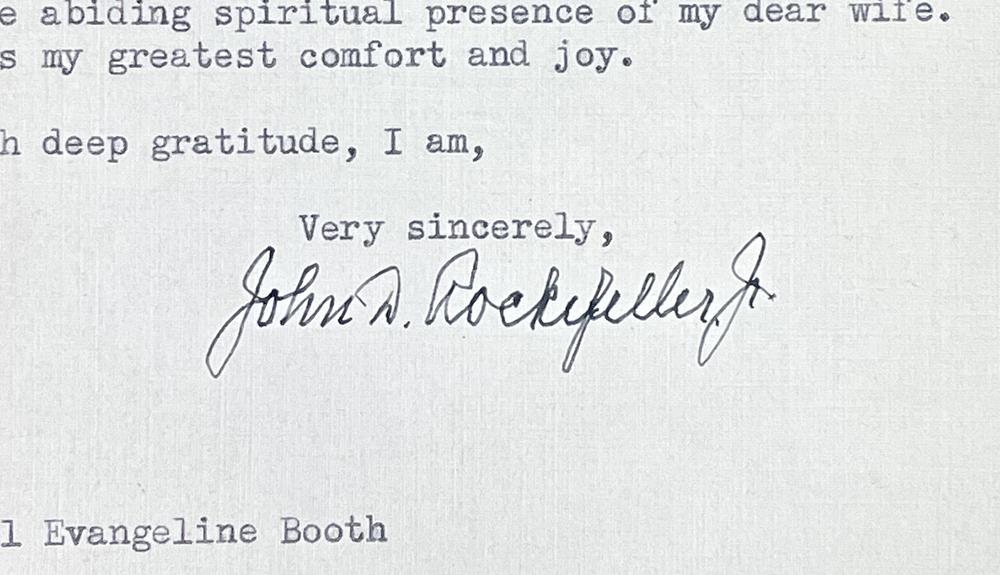 John D. Rockefeller Jr. Signed 1948 Typed Letter (JSA) at PristineAuction.com John D. Rockefeller Jr. Signed 1948 Typed Letter (JSA) at PristineAuction.com