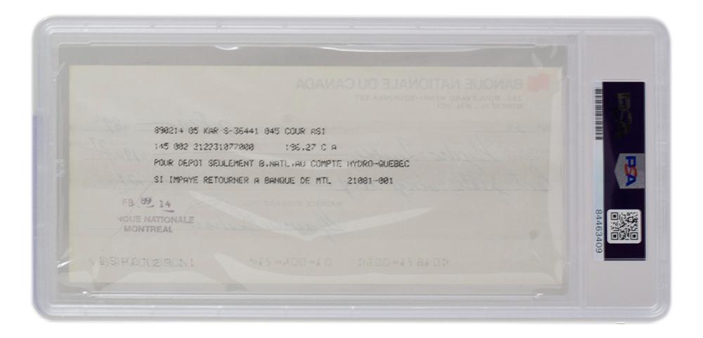 Maurice Richard Signed Slabbed Montreal Canadiens Personal Bank Check (PSA) at PristineAuction.com Maurice Richard Signed Slabbed Montreal Canadiens Personal Bank Check (PSA) at PristineAuction.com