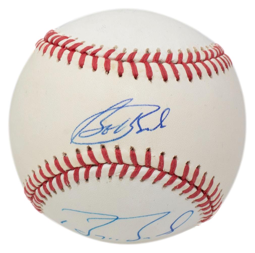 Barry Bonds & Bobby Bonds Signed ONL Baseball (Beckett) at PristineAuction.com Barry Bonds & Bobby Bonds Signed ONL Baseball (Beckett) at PristineAuction.com